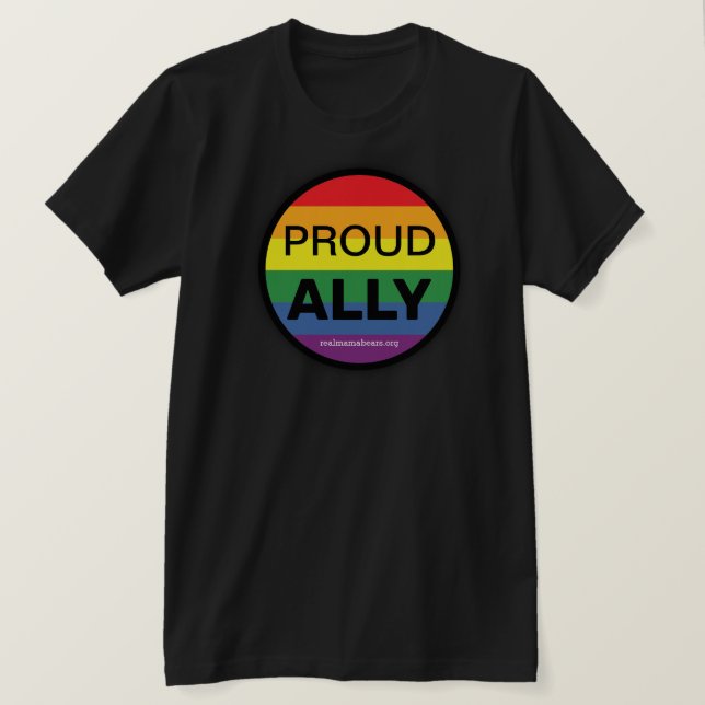 Camiseta Orgulhosa Ally (Frente do Design)