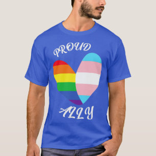 Camiseta Orgulhosa Ally LGBT Heart Orgulho gay Mês