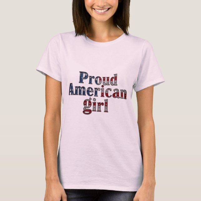 Camiseta Orgulhosa American Girl Tee (Frente)