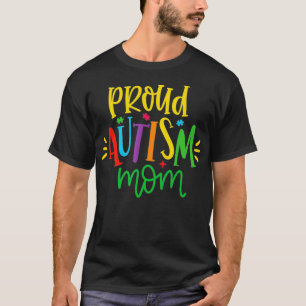 Camiseta Orgulhosa Autismo Mãe Gráfico para Mãe Mãe Mãe Mãe