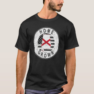 Camiseta Orgulhosa Bandeira do Estado Americano em Lar, Ala