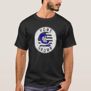 Camiseta Orgulhosa bandeira estadual norte-americana em cas