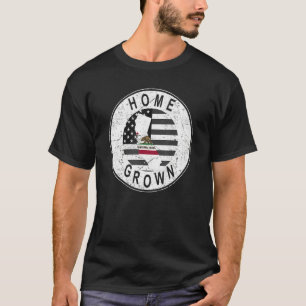 Camiseta Orgulhosa bandeira estadual norte-americana em cas