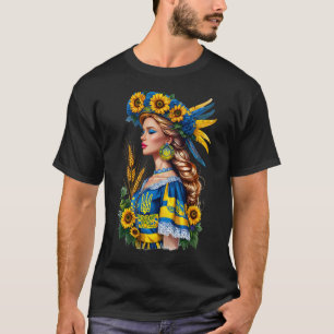 Camiseta Orgulhosa Beleza Ucraniana – Bandeira Patriótica d
