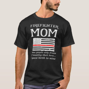 Camiseta Orgulhosa Bombeiro Mãe Bombeiro Mãe Mãe