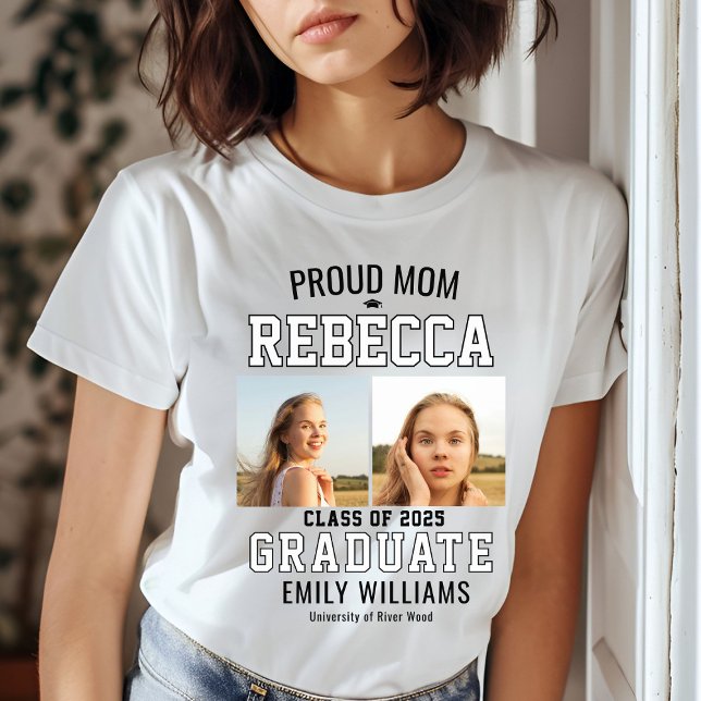 Camiseta Orgulhosa Classe Mãe de Formando 2025 Personalizad (Criador carregado)