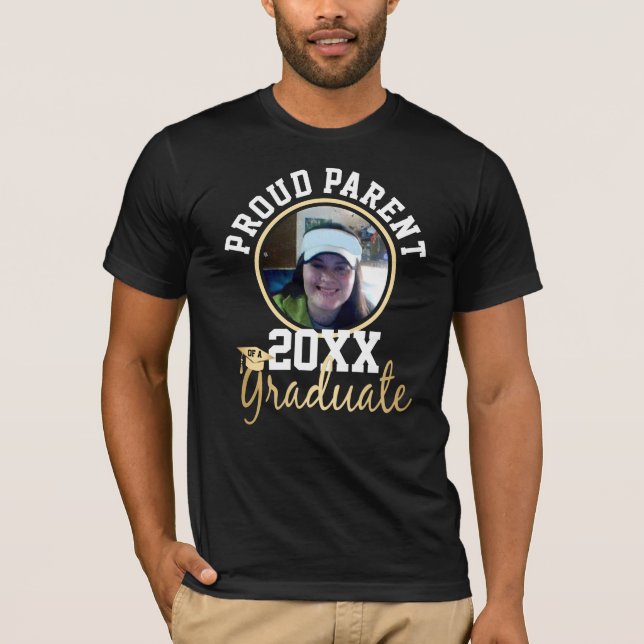 Camiseta Orgulhosa Classe Pai de Foto (Frente)