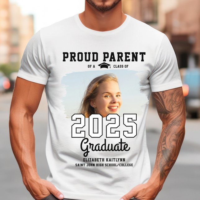 Camiseta Orgulhosa Classe Pai do Mais velho de Formando 202 (Criador carregado)