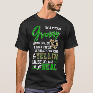 Camiseta Orgulhosa Combinação da Família do Futebol da Vovó