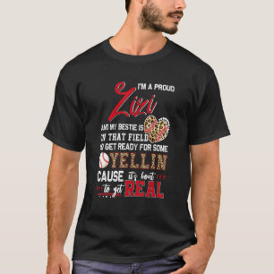 Camiseta Orgulhosa Combinação de Família de Baseball Zizi c