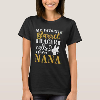 Camiseta Orgulhosa Corrida De Barril Nana Corredora De Barr
