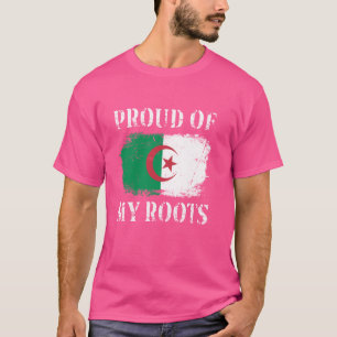 Camiseta Orgulhosa Das Minhas Raízes Argelinas Bandeira Arg