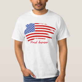 Camiseta Orgulhosa de Bandeira dos EUA