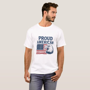 Camiseta Orgulhosa de Homens Americanos - Presente