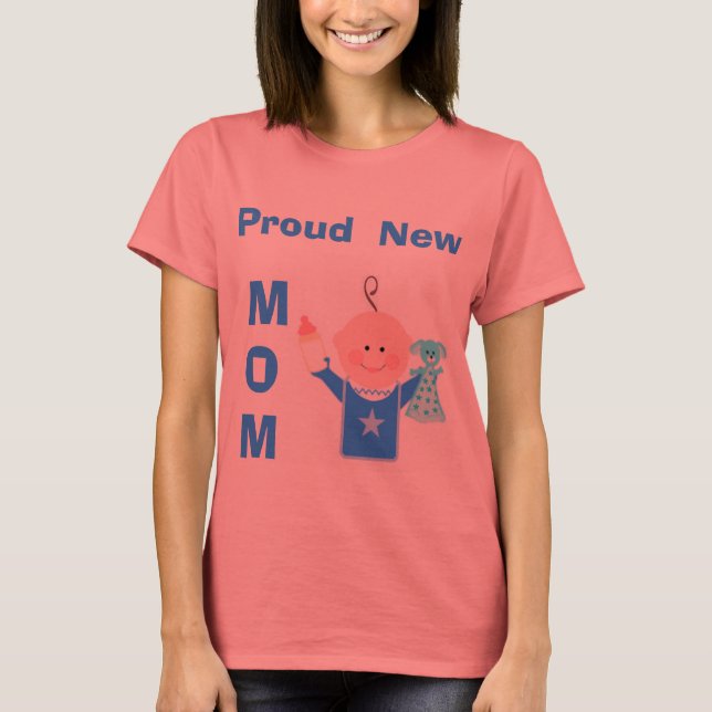 Camiseta Orgulhosa de Nova Mãe (Frente)