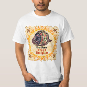 Camiseta orgulhosa do bombeiro