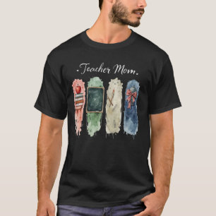 Camiseta Orgulhosa Educadora e Mãe Vida Ensino Paixão Aprec