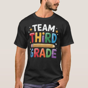 Camiseta Orgulhosa Equipe Terceira Série Professora Primári