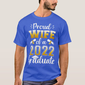Camiseta Orgulhosa esposa de uma classe de formando formand