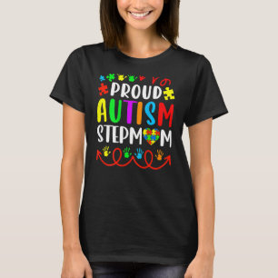 Camiseta Orgulhosa Família Correspondente Autismo Madrasta 