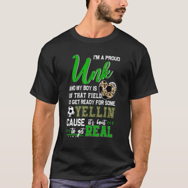 Camiseta Orgulhosa Família De Futebol Da Unk, 1 (Frente)