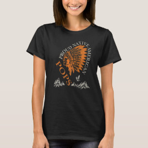 Camiseta Orgulhosa Família Nativa Americana E Pop