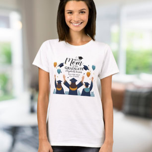 Camiseta Orgulhosa Família Nome Personalizado, Ano de Gradu