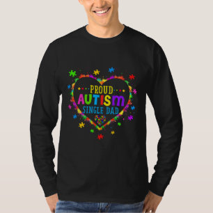 Camiseta Orgulhosa Família Pai Solteiro Autismo Corresponde