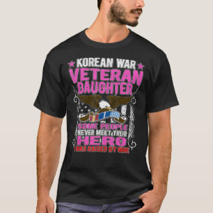 Camiseta Orgulhosa Filha Veterana da Guerra Coreana Presen