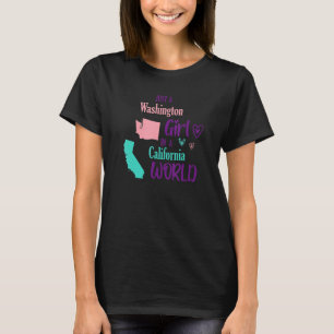 Camiseta Orgulhosa garota Design Apenas uma garota de Washi