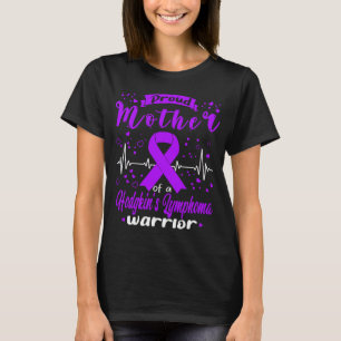 Camiseta Orgulhosa Guerreira de LYMPHOMA Da Mãe HODGKIN