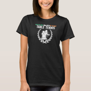 Camiseta Orgulhosa Irlanda Tênis de Mesa Suporte Ping Pong