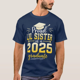Camiseta Orgulhosa Irmãzinha De Um Graduado Da Turma De 202