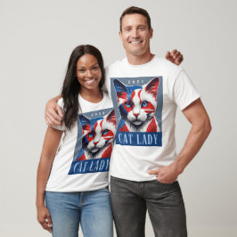 Camiseta Orgulhosa Lady Democrat 2024 Eleição Dos EUA