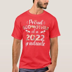 Camiseta Orgulhosa madrinha de um formando de 2022 para for