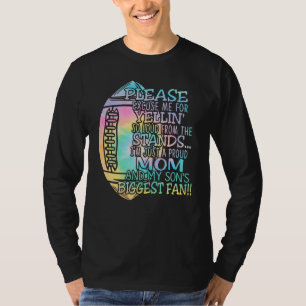 Camiseta Orgulhosa Mãe Americana De Futebol Iu2019Vai Ser S