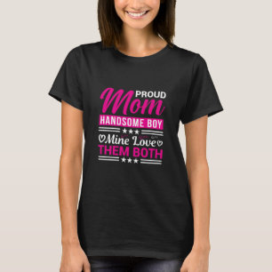 Camiseta Orgulhosa Mãe Bonito Menino Amor Família Citação