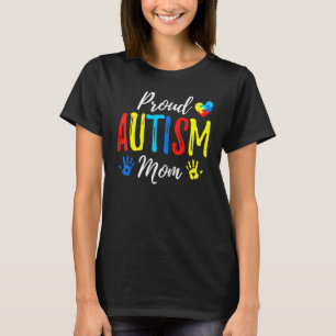 Camiseta Orgulhosa Mãe Consciência do Autismo Família Corre