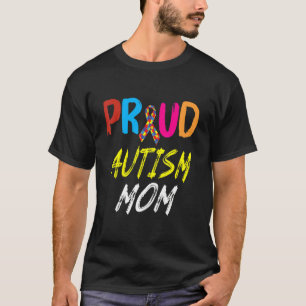 Camiseta Orgulhosa Mãe Conscientização do Autismo Família C