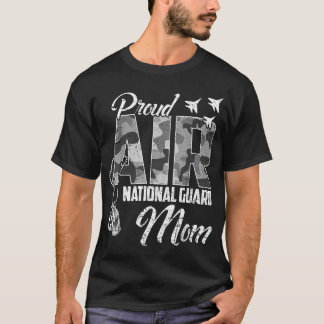Camiseta Orgulhosa Mãe da Guarda Nacional Aérea EUA Família
