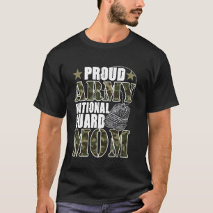 Camiseta Orgulhosa Mãe da Guarda Nacional do Exército Camo