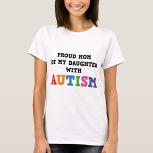 Camiseta Orgulhosa Mãe Da Minha Filha Com Autismo