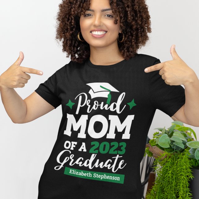 Camiseta Orgulhosa Mãe de 2024, formando de tassel verde bo (Criador carregado)
