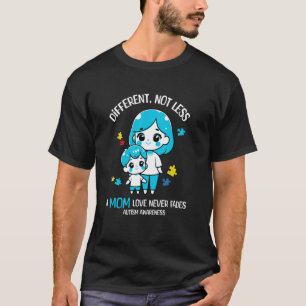 Camiseta Orgulhosa Mãe de Autista Apoiando o Espectro Azul