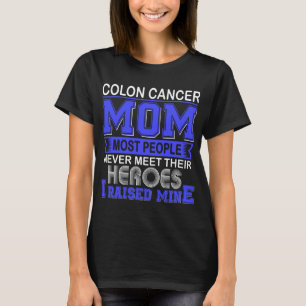Camiseta Orgulhosa Mãe de Câncer de Cólon Eu Criei o Meu