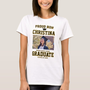 Camiseta Orgulhosa mãe de estudante da classe de 2025