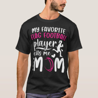 Camiseta Orgulhosa Mãe de Futebol Americano de Bandeira de
