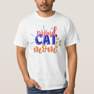 Camiseta Orgulhosa Mãe de Gato