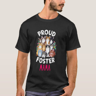 Camiseta Orgulhosa Mãe de Gato de Abrigo Adoção de Gato