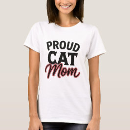 Camiseta Orgulhosa Mãe de Gato Declaração de Amante de Gato